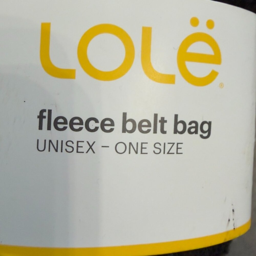 Lolë Black Fleece Belt Bag – Unisex One Size (NWT) - Picture 5 of 9